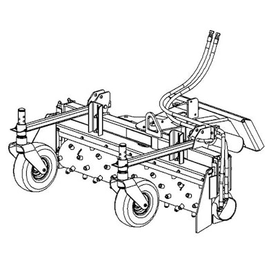 48 in Harley Power Box Rake – Manual Angling